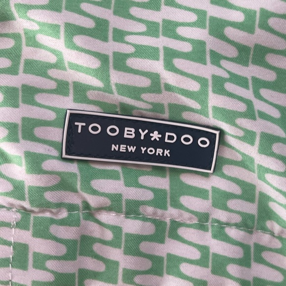 Toobydoo Boys Green and White Swim Trunks Size 5-6 - Picture 2 of 6